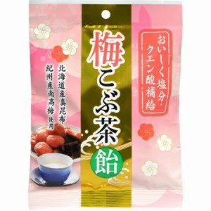 【5個セット】うすき製薬 梅こぶ茶飴 72g (4987023930353-5)【メール便発送】