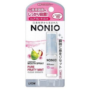 【3個セット】ライオン NONIO マウススプレー ピュアフルーティミント 6ml【メール便発送】