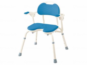 介護用 風呂椅子 介護用品 お風呂 介護椅子  ひじ掛け付シャワーベンチＴＨ−Ｕ ブルー