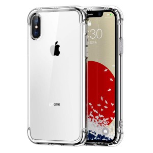 ONES iPhone Xs/X ケース HD全透明 米軍MIL規格 超耐衝撃 『 360°エアバッグ、半密閉音室 』〔 画面 ? レンズ保護、滑り