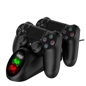 Chayoo PS4 コントローラー 充電器 DUALSHOCK4 充電 スタンド LED指示ランプ付き ２台同時充電可能 PS4/PS4 Pro/