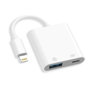 TOMPOL 【2023新登場 MFi認証製品】Lightning USBカメラアダプタ 2in1 iPhone USB 変換アダプタ 高速伝送 双