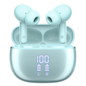 【2024新年初売り Bluetooth イヤホン】ワイヤレス ブルートゥース JGUG 数字LEDディスプレイ表示 両耳ENCノイズキャンセリング
