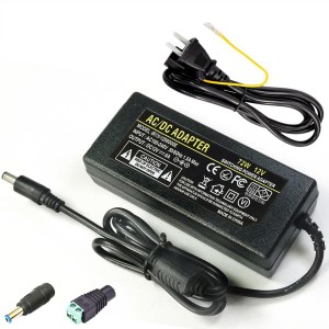 Geluorui ACアダプター 12V 6A 電源アダプター 72W DC12v 5A 4A スイッチング電源 LED テープライト・ビデオ・防犯