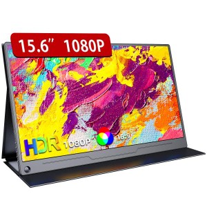 モバイルモニター EVICIV 15.6インチ モバイルディスプレイ ゲームモニター 1920*1080 ゲームモニター スイッチ用 ポータブルモニ