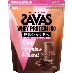 ザバス(SAVAS) ホエイプロテイン100 ミルクショコラ風味 900g 明治