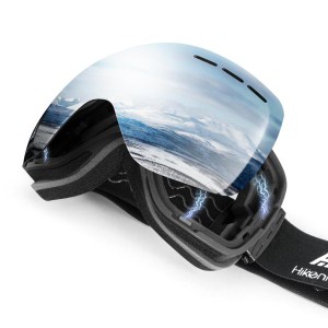 [HIKENTURE] スキーゴーグル メガネ対応 曇り止め 180°広視野 スノーゴーグル スノボートゴーグル 二層レンズ スノボ ゴーグル スポ