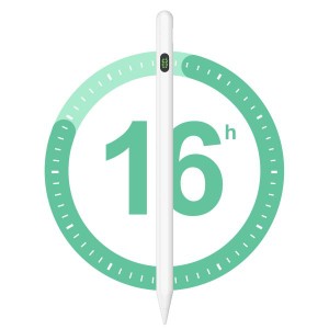 タッチペン アップルペンシル互換 iPad用スタイラスペン[数字LED・驚異の精度・最長使用時間]KINGONE 急速充電 iPad用ペンシル 途切