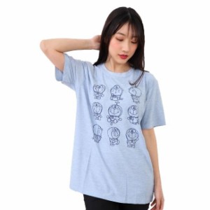 Im Doraemon カチオン 杢 ドライ 半袖 Tシャツ ドラえもん 9つの表情 大人用 送料無料