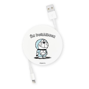 ドラえもんグッズ コードリールケース USB 充電ケーブル コンパクト収納 Doraemon ドラえもん 送料無料