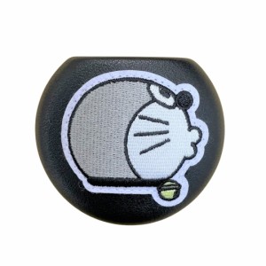 ドラえもん グッズ コンパクトケース ミラー付き BK ブラック モノクロ刺繍シリーズ Doraemon マリモクラフト キャラクター 小物入れ 化