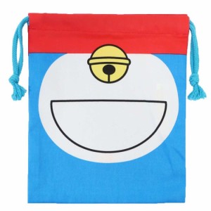 ドラえもんグッズ 巾着袋 きんちゃくポーチS Doraemon キャラクター おなか ブルー 入学 新学期 新生活 コップ入れ 小物入れ コスメ