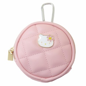 ハローキティー グッズ カラビナ付きミニポーチ ピンクキルトsanrio Hello Kitty サンリオ ポーチ 化粧 コスメ 小物入れ