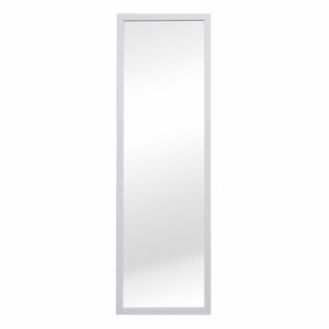【正午〜P5％還元】 鏡壁掛け ミラー 幅28? 高さ90? 軽量 壁掛けミラー 壁掛け ミラー 鏡 ホワイト 白 高さ90 四角形 ウォールミラー ウ