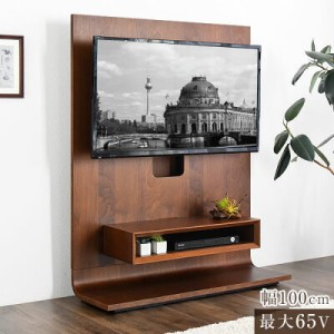 【今だけクーポンで800円OFF】 テレビスタンド 超大型商品 幅100cm スマート配線収納 スタンド背面 省スペース ハイタイプテレビ台 ブラ