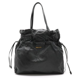 【美品】PRADA プラダ ミニバッグパック 三角ロゴプレート 巾着型 ナイロン リュック/バックパック 東京銀座