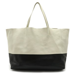 セリーヌ CELINE カバ ツートン バイカラー トートバッグ レザー グレー系×ネイビー系 トートバッグ 売上半額