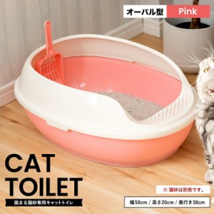 キャットトイレ　オーバルＰＩ 猫 トイレ 本体 ネコトイレ 猫用トイレ キャットトイレ しつけ 猫砂 コーナン