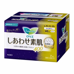 花王  ロリエ　エフ　しあわせ素肌　特に多い夜用　羽つき　４００　［７コ入］