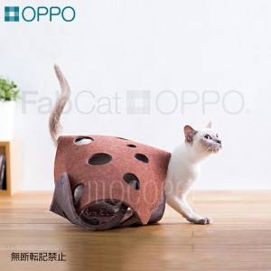 OPPO FabCat tunnel /猫用 ねこ おもちゃ フェルト トンネル #w-138214 4904771106267