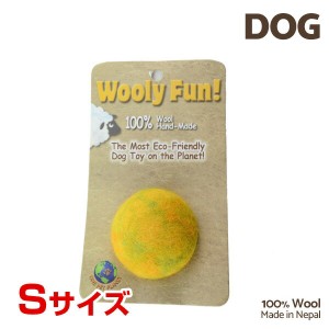 [ウーリーファン]Wooly Fun!! BALLS 2 イエローマーブル Sサイズ ウール おもちゃ 犬用 734663860021 w-154244-00-00