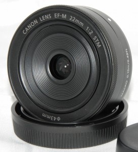 単焦点レンズ 中古 Canon キャノン EF-M 22mm F2 STM ブラック