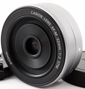 CANON キャノン 中古 美品 単焦点レンズ CANON EF-M 22mm F2 STM シルバー