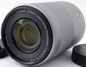 CANON おすすめ 望遠レンズ キヤノン EF-M 55-200mm IS STM シルバー 中古 保証