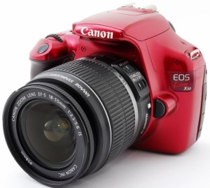 キヤノン デジタル一眼 Canon EOS Kiss X50 レンズキット レッド 中古 新品SDカード付き 届いてすぐに使える 充実した付属品