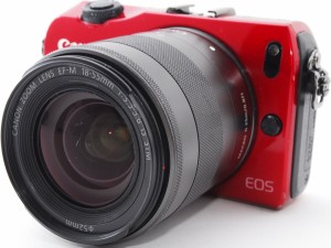 キヤノン ミラーレス CANON EOS M レンズキット レッド スマホに送れる 中古