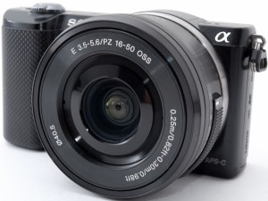 ソニー ミラーレス SONY α5000 パワーズームレンズキット ブラック 中古 Wi-Fi搭載 新品SDカード付き 届いてすぐに使える