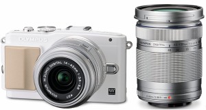 オリンパス ミラーレス OLYMPUS PEN Lite E-PL5 ダブルズームキット ホワイト 中古 SDカード付き 届いてすぐに使える