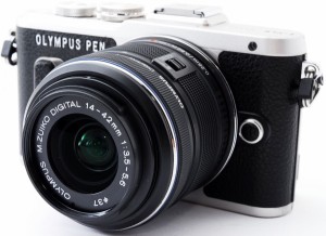 オリンパス ミラーレス OLYMPUS PEN E-PL8 レンズキット ブラック 中古 Wi-Fi搭載 SDカード付き