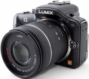 パナソニック ミラーレス Panasonic LUMIX DMC-G3 レンズキット ブラック 中古 SDカード付き 届いてすぐに使える