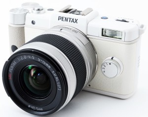 ミラーレス 中古 スマホに送れる PENTAX ペンタックス Q ホワイト レンズキット Wi-Fi機能SDカード 届いてすぐに使える