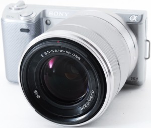 ソニー ミラーレス SONY α NEX-5N レンズキット シルバー 中古 新品SDカード付き 届いてすぐに使える