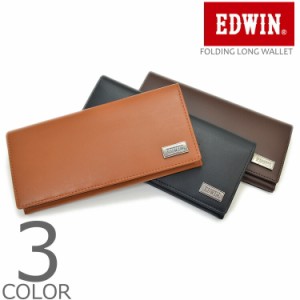 【全3色】 EDWIN エドウィン ロングウォレット 二つ折り 長財布 メンズ レディース 男女兼用