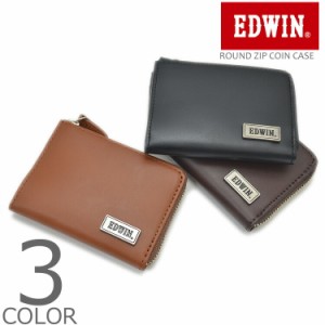 【全3色】 EDWIN エドウィン ラウンドジップ コインケース 小銭入れ 財布 メンズ レディース 男女兼用
