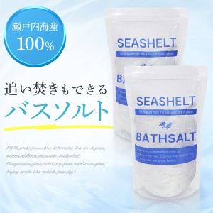 入浴剤 バスソルト マグネシウム 保湿 塩化マグネシウム 風呂 ギフト 60回分 400g×2個 SEASHELT シーシェルト 計量スプーン付