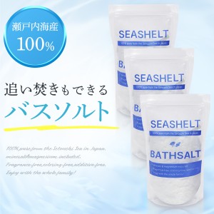 入浴剤 バスソルト マグネシウム 保湿 塩化マグネシウム 風呂 ギフト 90回分 400g×3個 SEASHELT シーシェルト 計量スプーン付