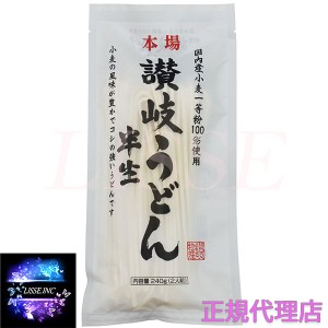 讃岐物産 国産小麦半生讃岐うどん 240g×10袋入り お中元 お歳暮 ギフト 贈り物  正規代理店