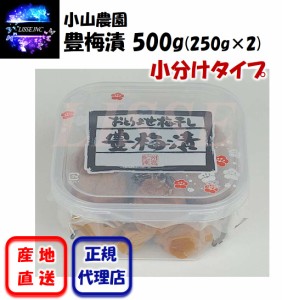 豊梅漬 500g（250g×2）小分けタイプ 小山農園のお取り寄せ梅干 贈り物 ギフト お中元 お歳暮 豊梅漬 小山農園 産地直送 正規代理店