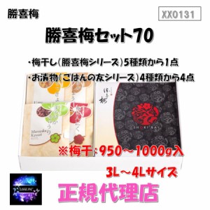 勝喜梅セット70 選べるごはんの友セット (ごはんの友4袋、勝喜梅シリーズ1点) XX0131 お中元 お歳暮 ギフト 贈り物 勝喜梅 産地直送 正規