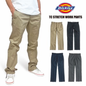 【2024春夏新作】ディッキーズ Dickies TCストレッチ ワークパンツ メンズ ストレート チノパンツ アメカジ ストリート スケボー スケー