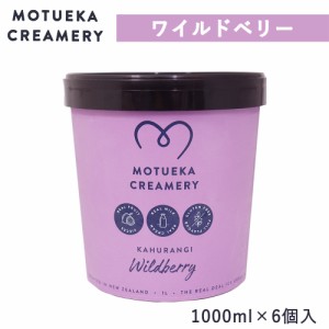 アイス モツエカクリームリー ワイルドベリー 1000ml×6個 モツエカアイス 大容量 アイスクリーム デザート