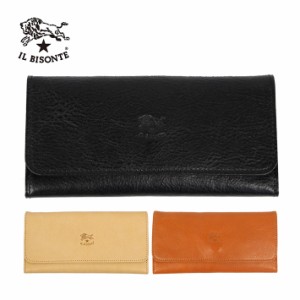 6時間限定セール開催中！5/23 23:59まで IL BISONTE イルビゾンテ SCW009-PV0005 長財布 ロングウォレット 三つ折り 札入れ カードケース