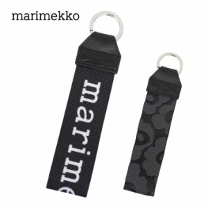 marimekko マリメッコ JOUKKIO LOGO UNIKKO キーリング キーホルダー ロゴ ウニッコ 花柄 ブラック 黒 049568 910 049876 099 おしゃれ 