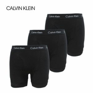 CALVIN KLEIN カルバンクライン COTTON STRETCH コットン ストレッチ ボクサーブリーフ 3PK 3枚組 3枚セット NB2616 001 メンズ ブラック