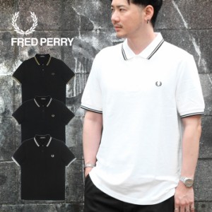 FRED PERRY フレッドペリー 半袖 ポロシャツ トップス M3600 200 350 U58 U97 メンズ レディース ブラック 黒 ホワイト 白 カジュアル 鹿