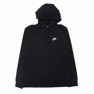 NIKE ナイキ CLUB PULLOVER HOODIE JERSEY クラブ プルオーバーフーディ ジャージ パーカー 部屋着 メンズ レディース ロゴ ブラック BV2